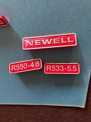 #ad Newell 533 5.5 amp; 550 4.6 Red Badges NEWELL BADGE $24.99