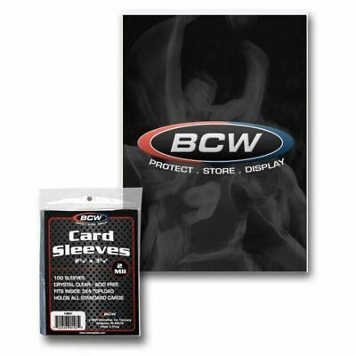 #ad 4 Packs 100 BCW Penny Card Soft Sleeves for Standard Sized Cards = 400 Sleeves $6.50