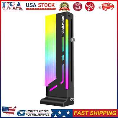 COOLMOON CM GH2 5V Vertical GPU Support Bracket A RGB Graphics Video Card Stand $14.34