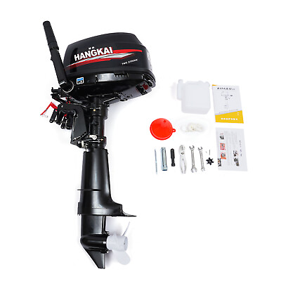 #ad HANGKAI 6 12HP Outboard Motor 2 4 Stroke Fishing Boat Engine Water Air Cooling $525.00