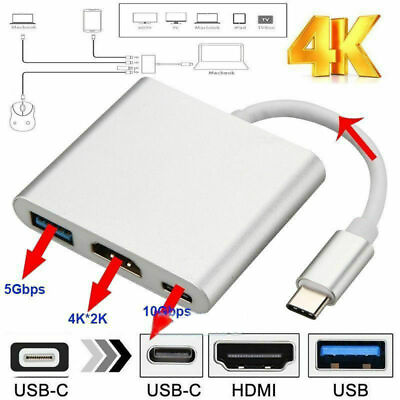 NEW USB Type C to HDMI HDTV TV Cable Adapter Converter For USB C Phone Tablet $6.89
