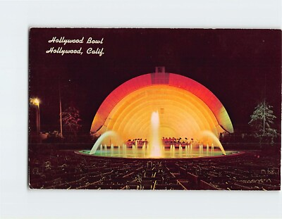 #ad Postcard Giant Shell amp; Fountain Hollywood Bowl Hollywood California USA $6.97