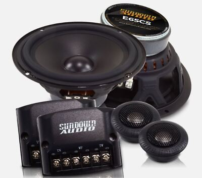 #ad Sundown Car Audio E Series 6.5quot; 200W Peak 4 Ohm 2 Way Component Speakers E 6.5CS $179.99