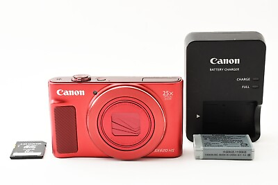 #ad #ad Canon PowerShot SX620 HS 20.2MP Digital Camera Red w 8GB Exc Japan #A302 $288.29