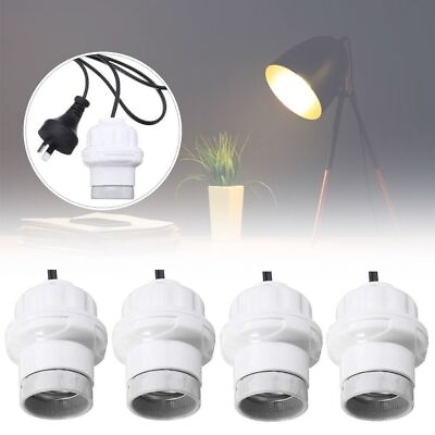 #ad 1pc Fixture Lamp Lamp Base Holder Power Cord Cable Home AU $14.67