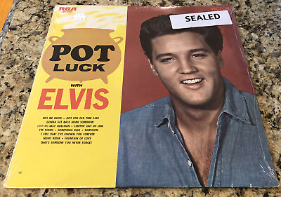 #ad POT LUCK WITH ELVIS LP. 1962 RCA LSP 2523 NOS SEALED Record. $67.89