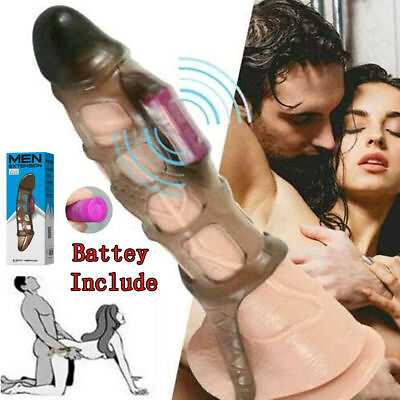 #ad Men Penis Cock Ring Vibrator G spot Dildo Massager Sex Toys For Women Couples $9.80