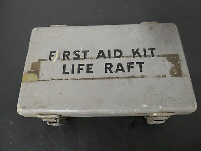 #ad Vintage WW2 US Navy 12 man Life raft First Aid Kit $63.00