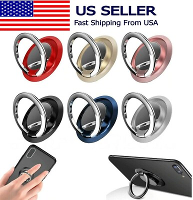 Finger Ring Holder Stand Grip 360° Rotating For Cell Phone Car Magnetic Mount $1.94
