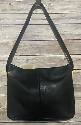 #ad Tignanello Black Soft Leather Shoulder Bag * $39.00