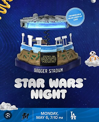 #ad *PRESALE* Star Wars Night Millennium Falcon LA Dodgers Stadium Bobble 5 6 24 $137.77