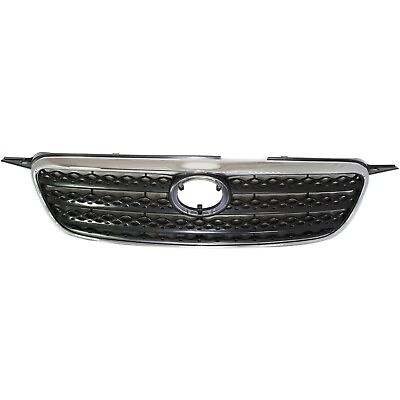 #ad Grille Assembly For 2005 2008 Toyota Corolla Chrome Shell With Dark Gray Insert $28.94