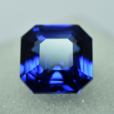 #ad Natural Flawless BLUE Sapphire 9.10 Ct CERTIFIED Loose Gemstone Square Shape $11.99