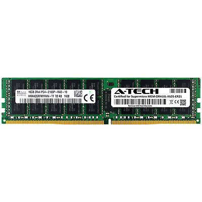 #ad 16GB PC4 17000R REG Supermicro MEM DR416L HL01 ER21 Equivalent Server Memory RAM $21.99