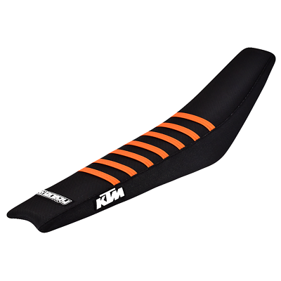 #ad Ribbed gripper seat cover to fit sx 85 2018 2021 Black orange motocross Logo GBP 64.94