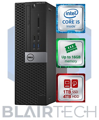 #ad #ad Dell i5 PC 6th Gen Computer Up to 16GB RAM 1TB SSD Windows 10 Pro WiFi BT $149.99
