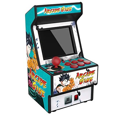 #ad Retro Mini Arcade Machine Handheld Game Console with 156 Classic Video Green $47.98