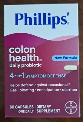 #ad Phillips Daily Care 4in1 Colon Health Daily Probiotic Capsules Supplement 60ct $17.99