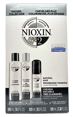 #ad NIOXIN System 2 Kit 10.1oz Cleanser 10.1oz Scalp Therapy 3.38oz Treatment $28.95
