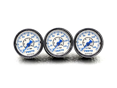 #ad Festo Pressure Gauge 563732 PAGN 26 145P P10 *New In Box* *Lot of 3* $24.95