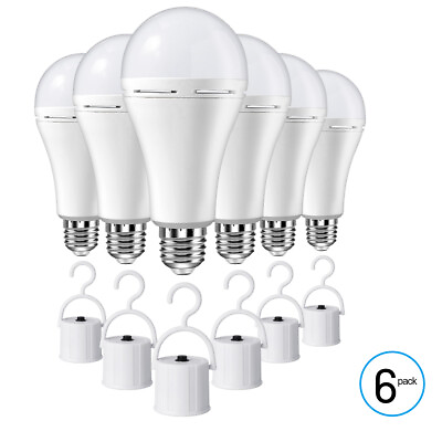 #ad 12W 60W Led Bulb Rechargeable LED Light Bulbs with Battery backup Emergency $28.99