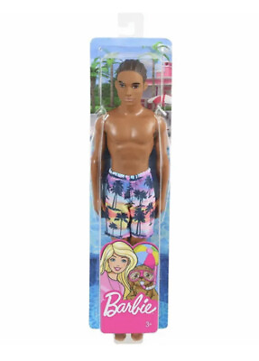#ad Barbie Ken African American 12quot; Beach Doll Male with Swim Suit NEW $8.99