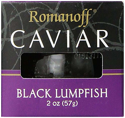 #ad Romanoff Caviar Black Lumpfish 2 oz Whole $16.12