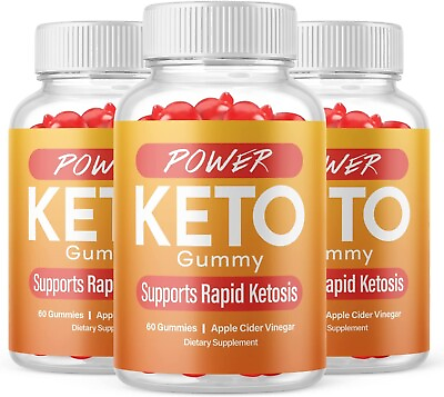 #ad 3 Power Keto Gummies Weight Loss Fat Burner Appetite Suppressant Supplement $59.80