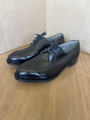 #ad Vintage quot;Breatherquot; Wright Arch Preserver Shoes Black Leather Oxford 10.5 EEE $54.95
