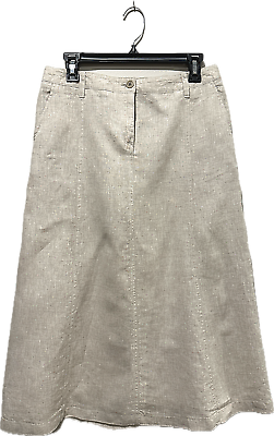 #ad Talbots Linen Midi Maxi Skirt Pockets Flow Beach Boho Multiple Sizes 2P 4P 6P $24.99
