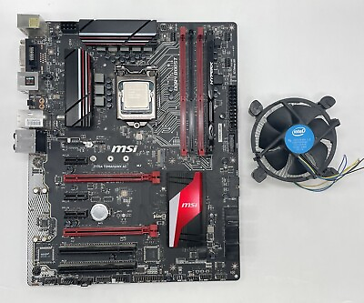 #ad MSI Z170A Tomahawk Gaming Motherboard with Intel CPU HyperX RAM amp; Fan AS IS $67.99