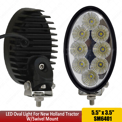 #ad Oval 40W Led Work Lights 12V 24V With EMC Anti Interference For JCB Tractors x1 $69.00
