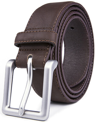 #ad Men#x27;s Casual Leather Belt for Jeans Khakis Dress Handmade Leather Strap $13.99