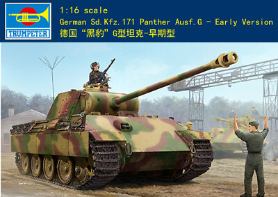 #ad Trumpeter 1 16 00928 Panzerkampfwagen Panther G Early Kit $287.66