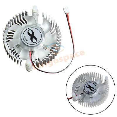 #ad DC5 12V Aluminum Heatsink Fan Cooling Fan Computer Case Cooler 4300RPM New $4.69
