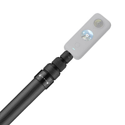 #ad 1.5m 4.9ft Carbon Fiber Selfie Stick Adjustable Extension Pole 1 4 Inch Screw $19.06