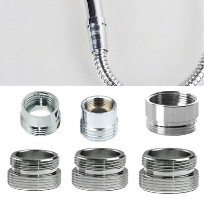 #ad Faucet Metal Adaptor Inside Thread Water Saving Kitchen Tap Aerator Connector . $5.70