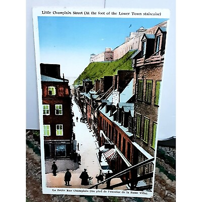 #ad Vintage 1910s LIttle Champlain Street Canada Post Card $4.99