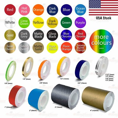 #ad Roll Vinyl Pinstriping Pin Stripe DIY Self Adhesive Line Car Tape Decal Stickers $25.95