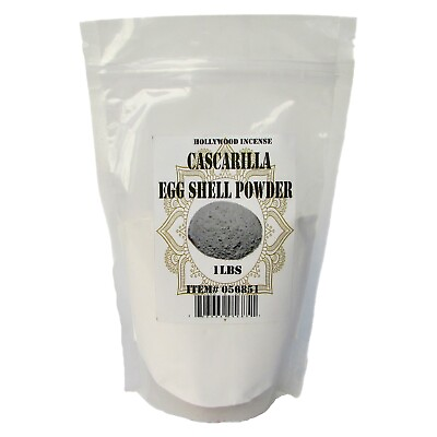#ad CASCARILLA 1 LIBRA Efun Powdered Egg Shell Power WHITE Santeria 1 LB Bag $16.99
