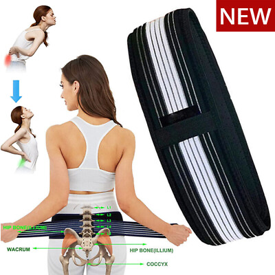 #ad Sacroiliac SI Joint Hip Belt Lower Back Lumbar Support Brace for Men and Women $10.79
