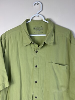 #ad 5.11 Tactical Series Mens Shirt Button Covert Casual Conceal Pocket Green 2XL $17.98