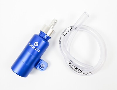#ad Senzo Blue Aluminium Overflow Recovery Bottle for Kart Radiators Rotax X30 GBP 15.50