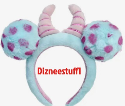 #ad Disney Pixar Monsters Inc Disney Parks Sulley Sully Fuzzy Ear Headband 2023 $34.97
