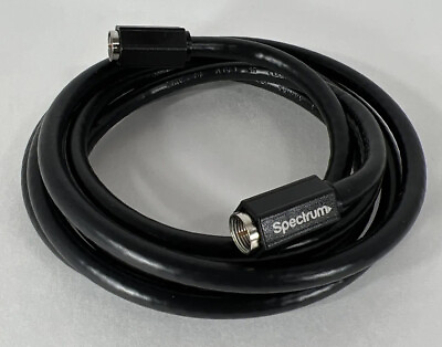 #ad SPECTRUM BLACK CABLE 6ft CORD CONNECTER FOR TV ROUTER BOX $9.00