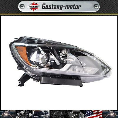 #ad Right Side LED Headlight Assembly W DRL Black For 2016 2018 Nissan Sentra SL SR $109.79