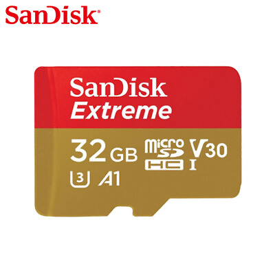 #ad SanDisk Extreme 32GB 64GB 128GB microSD C10 UHS I U3 Card for Mobile Gaming $14.26