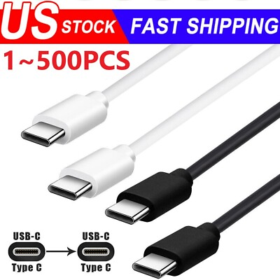 #ad USB C to USB C Type C Fast Charging Data SYNC Charger Cable Cord 3 6 10FT lot $441.16