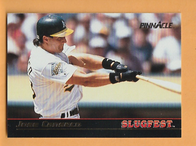 #ad Jose Canseco Oakland A#x27;s 1992 Pinnacle Slugfest #3 9G $2.00