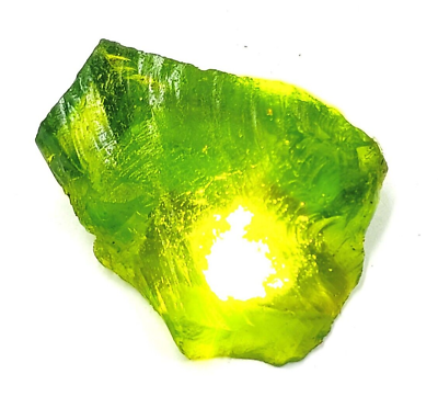 #ad Rare Uncut Rough 61.49Ct Attractive Natural Green Peridot Certified Gemstone AKO $4.94